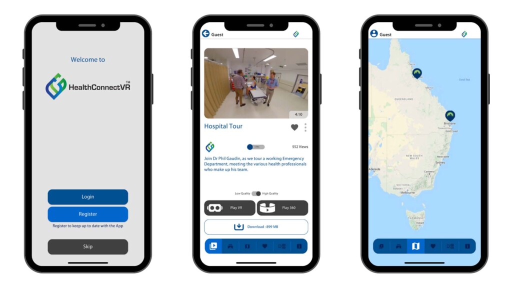 Think Digital Custom VR & AR Apps HealthConnectVR Screenshots